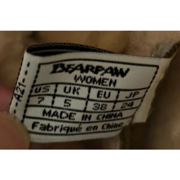 BearPaw Boot Lauren Suede‎ Upper Sheepskin/Wool Blend Lining size 7 - Picture 10 of 11